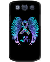 Load image into Gallery viewer, You Matter Ribbon Awareness With Angel Wings Phone case
