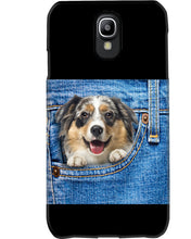 Load image into Gallery viewer, Australian Shepherd In Denim Pocket Gift For Dog Lovers Phone case
