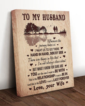 Load image into Gallery viewer, Great Gift For Husband Hand In Hand Side By Side Matte Canvas
