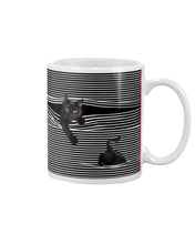 Load image into Gallery viewer, Cats In Your Horizontal Stripes Pocket Trending Gift For Cats Lovers Mug
