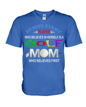Load image into Gallery viewer, Golf Who Believes In Herself Gift For Sport Lovers Guys V-Neck
