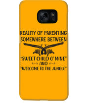 Load image into Gallery viewer, Reality Of Parenting Somewhere Between Sweer Child O' Mine Phone case
