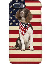 Load image into Gallery viewer, Lovely Phone Case With US Flag Gift For Spaniel Lovers Phone case

