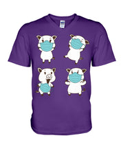 Load image into Gallery viewer, Pig Pandemic Essential Stay At Home Unique Custom Design Guys V-Neck
