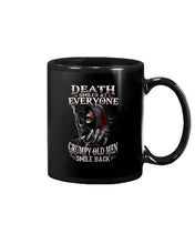 Load image into Gallery viewer, Death Smiles At Everyone Grumpy Old Men Smile Back Gift For Men Mug
