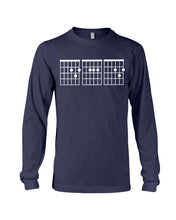 Load image into Gallery viewer, Vintage Funny Guitar Chords Custom Gift For Guitar Lovers Unisex Long Sleeve
