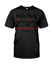 Load image into Gallery viewer, Black Phone Case Hello Forty 2020 The Year When Shit Got Real Trending Guys Tee
