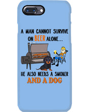 Load image into Gallery viewer, A Man Loves Beer And Dachshund Gift For Dog Lovers Phone case
