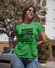 Load image into Gallery viewer, Désolé Cet Homme Est Déjà Pris Par Une Femme De Mars Birthday Gift Ladies Tee

