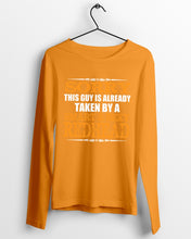 Load image into Gallery viewer, Sorry This Guy Is Already Taken By A Smart And Sexy Redhead Gift For Men Unisex Long Sleeve

