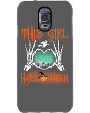 Load image into Gallery viewer, This Girl Loves Halloween Gift For Girls Phone case
