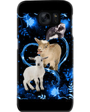 Load image into Gallery viewer, Lovely Phone Case Twinkling Blue Heart Gift For Goat Lovers Phone case
