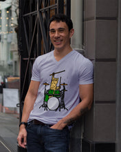 Load image into Gallery viewer, Cat Play Drum Funny Gift For Cat Lovers Guys V-Neck
