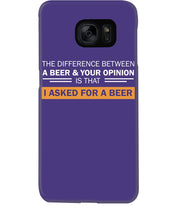 Load image into Gallery viewer, The Difference Between A Beer And Your Opinion Custom Design Phone case
