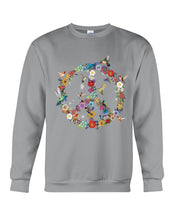 Load image into Gallery viewer, Hummingbird And Peace Sign Gift For Girls Sweatshirt
