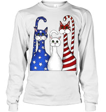 Load image into Gallery viewer, Cat Happy America  Independence's Day Special Custom Design Unisex Long Sleeve
