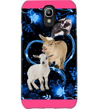 Load image into Gallery viewer, Lovely Phone Case Twinkling Blue Heart Gift For Goat Lovers Phone case
