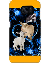 Load image into Gallery viewer, Lovely Phone Case Twinkling Blue Heart Gift For Goat Lovers Phone case
