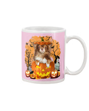 Load image into Gallery viewer, Chihuahua Book Pumpkin Halloween Gift For Dog Lovers Mug
