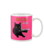 Load image into Gallery viewer, Black Cat Kisses Fix Everything Gift For Cat Lovers Mug
