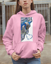 Load image into Gallery viewer, Magical Gray Couple African Parrot Gift For Bird Lovers Hoodie
