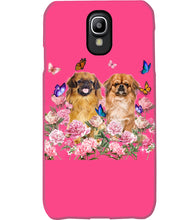 Load image into Gallery viewer, Pekingese With Peonies Gift For Dog Lovers Phone case
