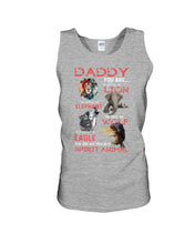 Load image into Gallery viewer, Daddy You Are As Strong As Lion Trending Gift For Animal Lovers Unisex Tank Top
