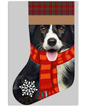 Load image into Gallery viewer, Santa Border Collie In Stock Gift For Dog Lovers Vertical Poster
