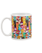 Load image into Gallery viewer, Colorful Cartoon Cat Face Gift For Cat Lovers Mug

