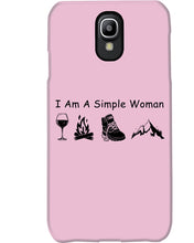 Load image into Gallery viewer, Simple Woman Loves Wine Camping Shoes And Climbing Phone case
