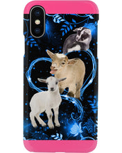 Load image into Gallery viewer, Lovely Phone Case Twinkling Blue Heart Gift For Goat Lovers Phone case
