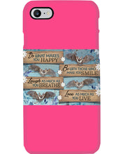 Load image into Gallery viewer, Do What Makes You Happy With Bats Gift For Girls Phone case
