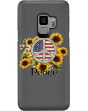 Load image into Gallery viewer, Peace Sign Sunflower Birthday Gift For Girls Phone case
