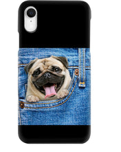 Load image into Gallery viewer, baby Pug In Denim Pocket Gift For Dog Lovers Phone case
