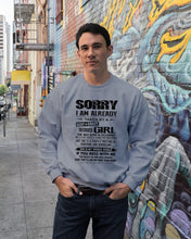 Load image into Gallery viewer, I'm Already Taken By December Sexy And Crazy Girl For Birthday Gift Sweatshirt
