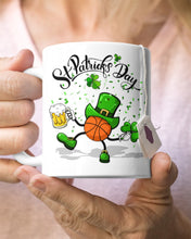 Load image into Gallery viewer, Basketball Saint Patrick's Day Gift For Basketball Lovers Mug
