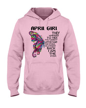 Load image into Gallery viewer, Birthday Gift For April Girl They Whispered To Her - I'm The Storm Hoodie
