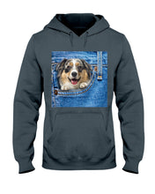Load image into Gallery viewer, Australian Shepherd In Denim Pocket Gift For Dog Lovers Hoodie
