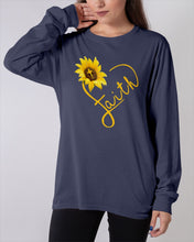 Load image into Gallery viewer, Black Phone Case Sunflower Faith Gift For Christians Unisex Long Sleeve
