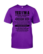 Load image into Gallery viewer, I'm A Spoiled Husband But Not Yours - Awesome Wife Who Was Born In January Guys Tee
