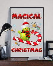 Load image into Gallery viewer, Tennis Players Magical Christmas Snowman Gift For Women Vertical Poster
