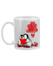 Load image into Gallery viewer, Penguin Forever Love With Red Heart Balloon Gift For Penguin Lovers Mug
