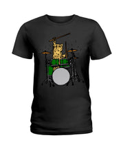 Load image into Gallery viewer, Cat Play Drum Funny Gift For Cat Lovers Ladies Tee
