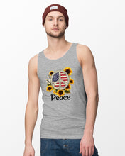 Load image into Gallery viewer, Peace Sign Sunflower Birthday Gift For Girls Unisex Tank Top

