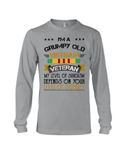 Load image into Gallery viewer, I'm A Grumpy Old Vietnam Veteran Special  Custom Design Unisex Long Sleeve

