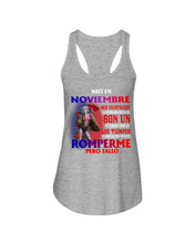 Load image into Gallery viewer, Naci En Noviembre Mis Cicatrices Cuentan Una Historia Son Un Custom Design Ladies Flowy Tank
