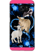 Load image into Gallery viewer, Lovely Phone Case Twinkling Blue Heart Gift For Goat Lovers Phone case
