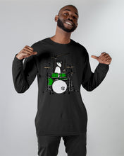 Load image into Gallery viewer, Funny Cat Playing Drums Great Gift For Cat Lovers Unisex Long Sleeve
