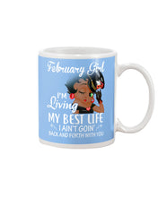 Load image into Gallery viewer, Betty Boop February Girl Living My Best Life Birthday Meaningful Gift Mug
