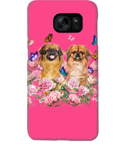 Load image into Gallery viewer, Pekingese With Peonies Gift For Dog Lovers Phone case

